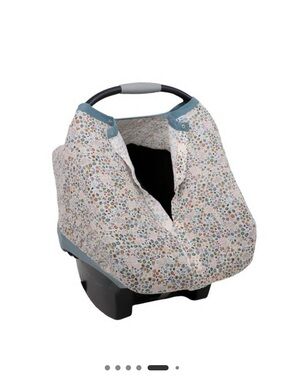 EUC Little Unicorn Car Muslin Floral Car Seat Cover